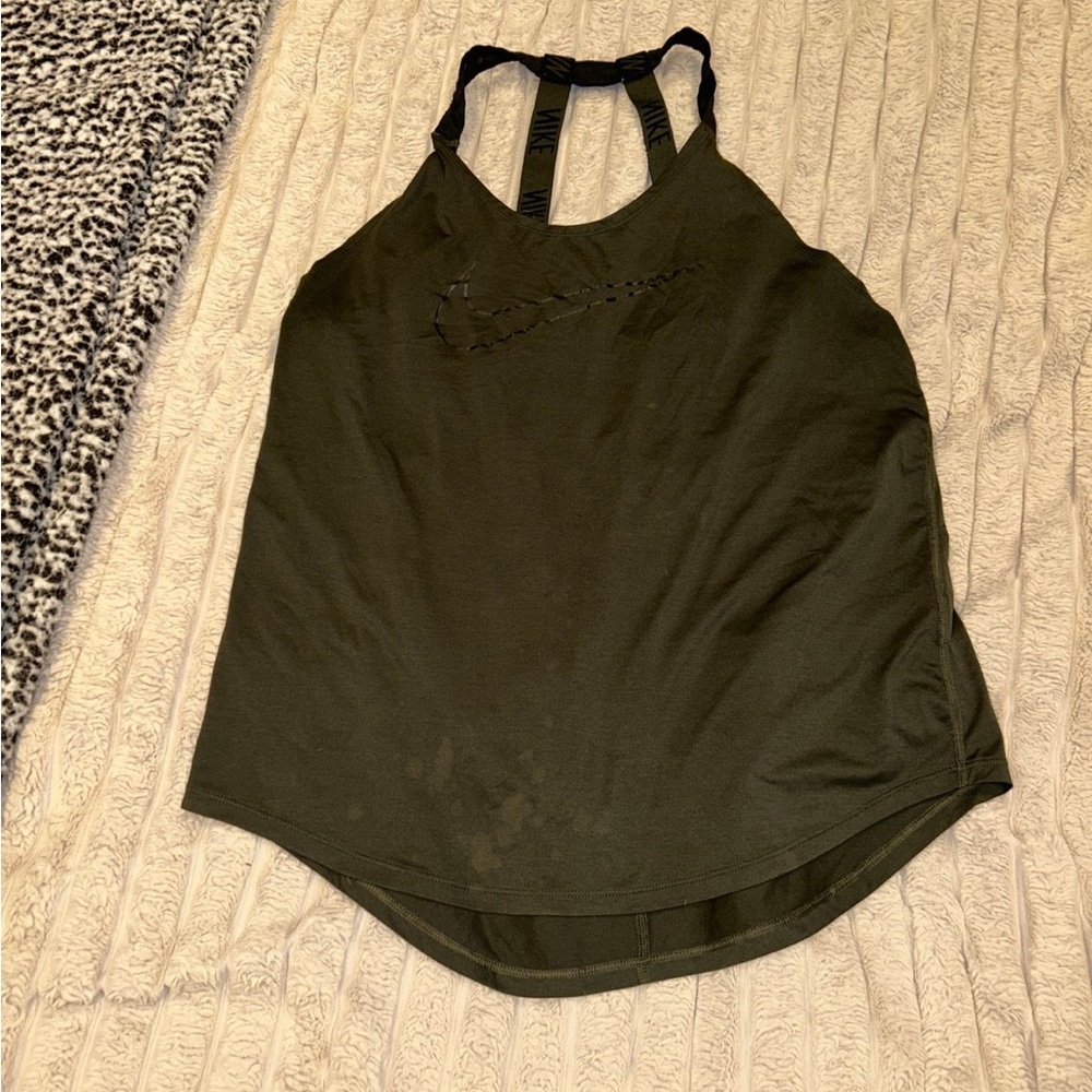 Nike Women's Olive Green Tank Top